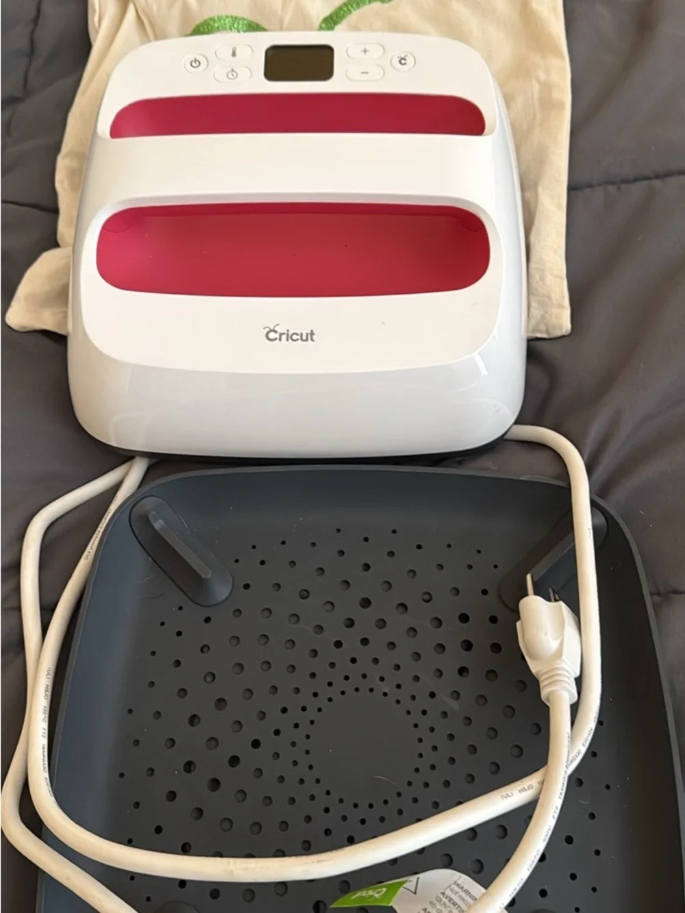 Cricut Heat Press — White with Pink Accents